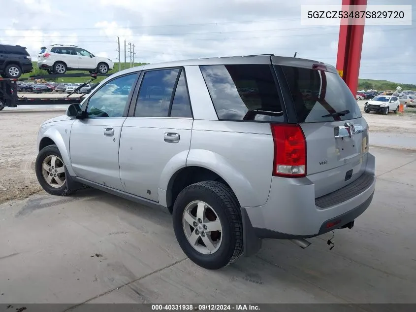 2007 Saturn Vue V6 VIN: 5GZCZ53487S829720 Lot: 40331938