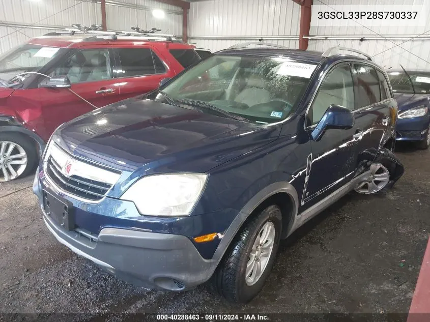 2008 Saturn Vue 4-Cyl Xe VIN: 3GSCL33P28S730337 Lot: 40288463