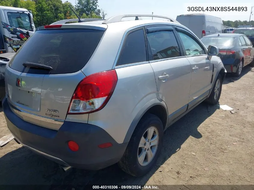 2008 Saturn Vue V6 Xe VIN: 3GSDL43NX8S544893 Lot: 40310306