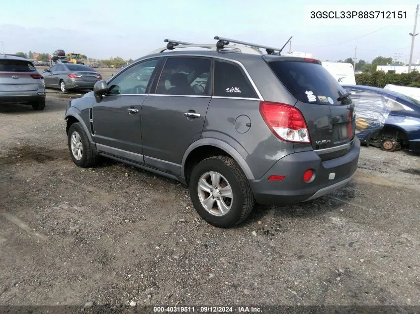 3GSCL33P88S712151 2008 Saturn Vue Xe