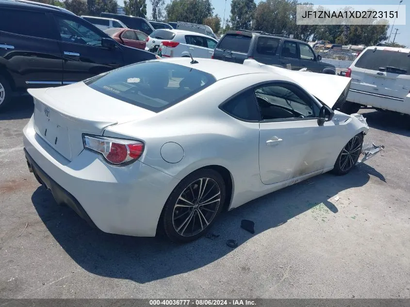 2013 Scion Fr-S VIN: JF1ZNAA1XD2723151 Lot: 40036777