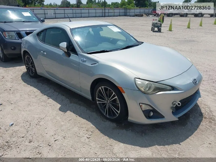 2013 Scion Fr-S 10 Series VIN: JF1ZNAA10D2728360 Lot: 40122425