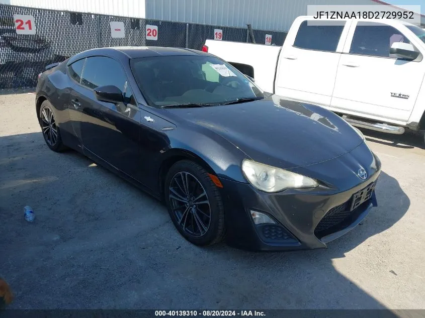 2013 Scion Fr-S VIN: JF1ZNAA18D2729952 Lot: 40139310