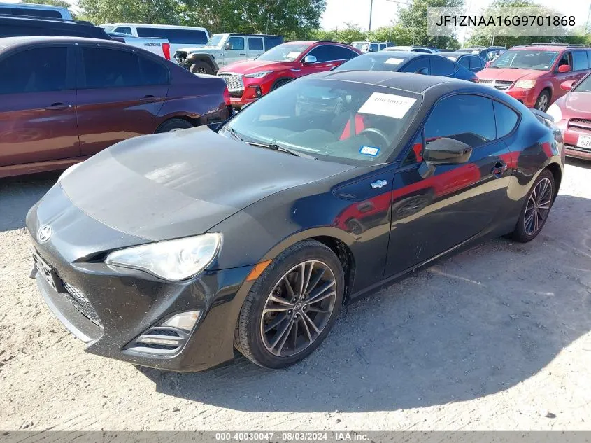 2016 Scion Fr-S VIN: JF1ZNAA16G9701868 Lot: 40030047