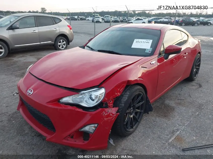 2016 Scion Fr-S VIN: JF1ZNAA1XG8704830 Lot: 40211146