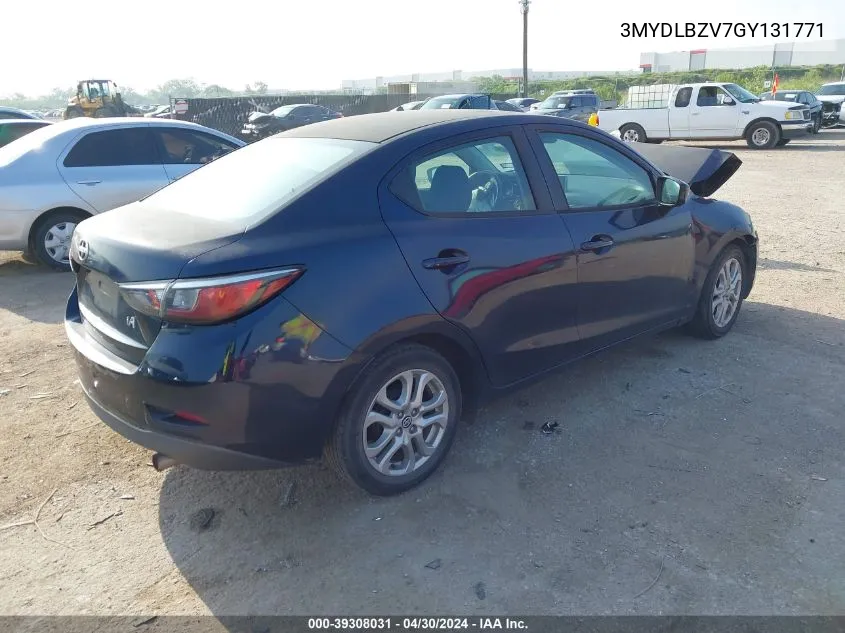 2016 Scion Ia VIN: 3MYDLBZV7GY131771 Lot: 39308031