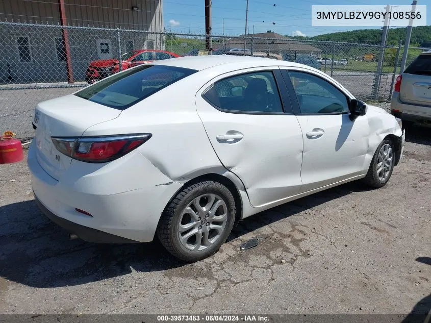 2016 Scion Ia VIN: 3MYDLBZV9GY108556 Lot: 39573483