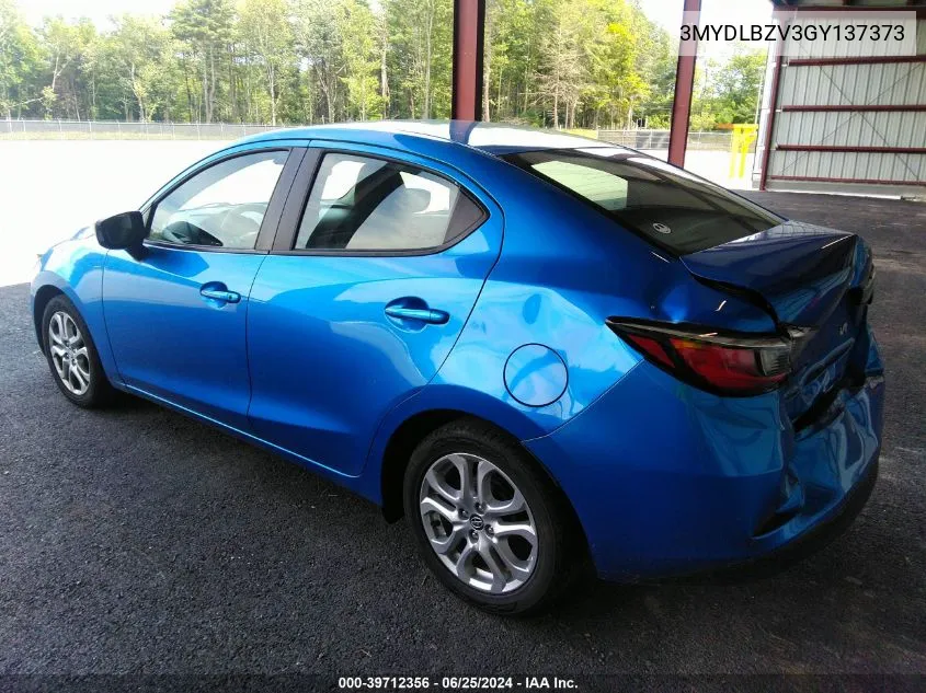 2016 Scion Ia VIN: 3MYDLBZV3GY137373 Lot: 39712356