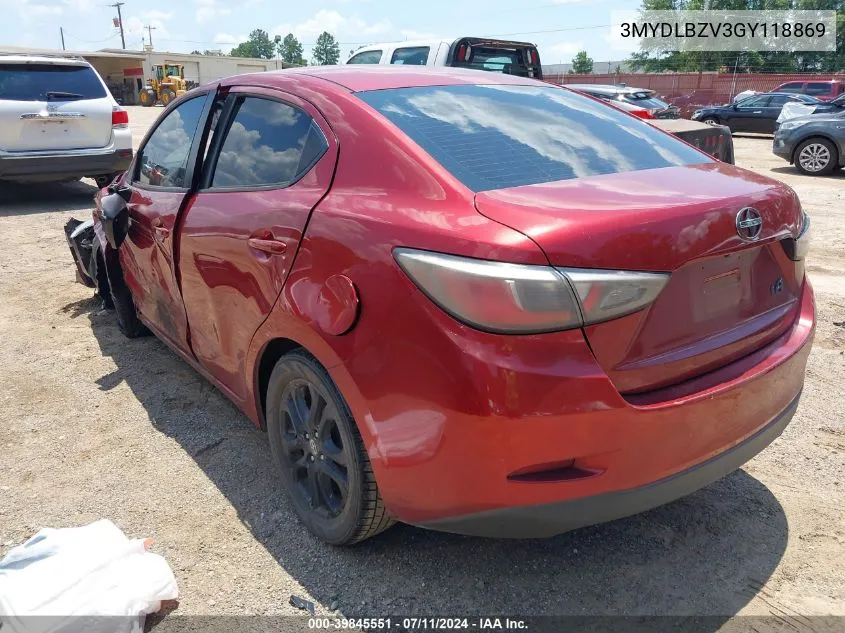 3MYDLBZV3GY118869 2016 Scion Ia