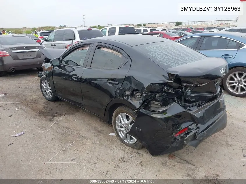 2016 Scion Ia VIN: 3MYDLBZV1GY128963 Lot: 39882449