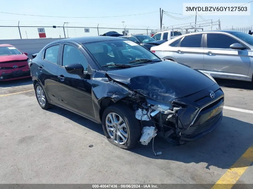 2016 Scion Ia VIN: 3MYDLBZV6GY127503 Lot: 40047436