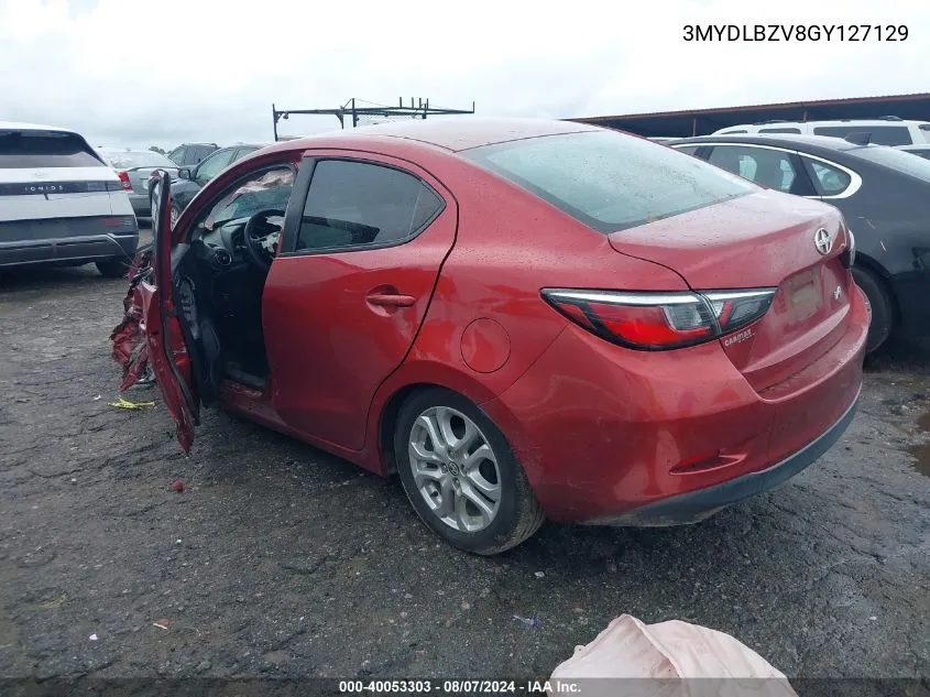 2016 Scion Ia VIN: 3MYDLBZV8GY127129 Lot: 40053303