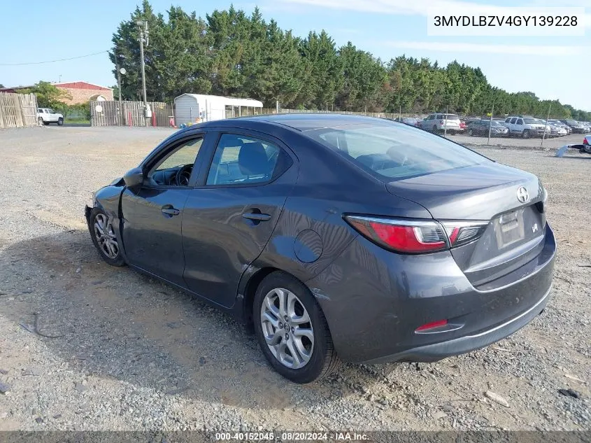 3MYDLBZV4GY139228 2016 Scion Ia