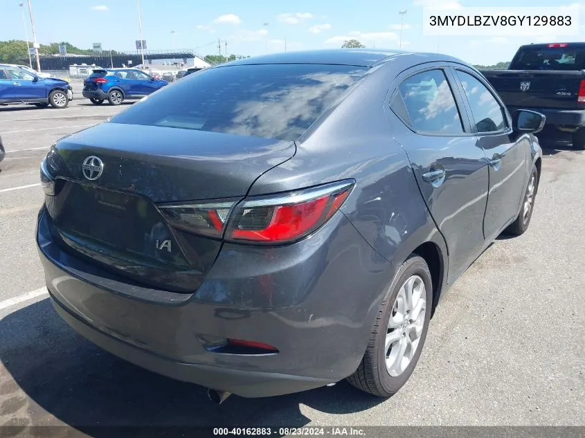 2016 Scion Ia VIN: 3MYDLBZV8GY129883 Lot: 40162883