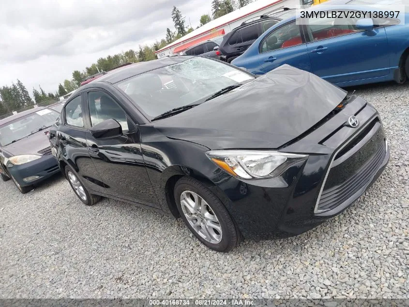 3MYDLBZV2GY138997 2016 Scion Ia