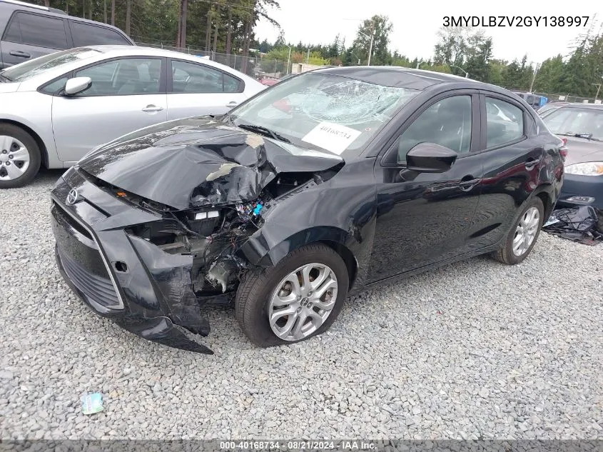 3MYDLBZV2GY138997 2016 Scion Ia