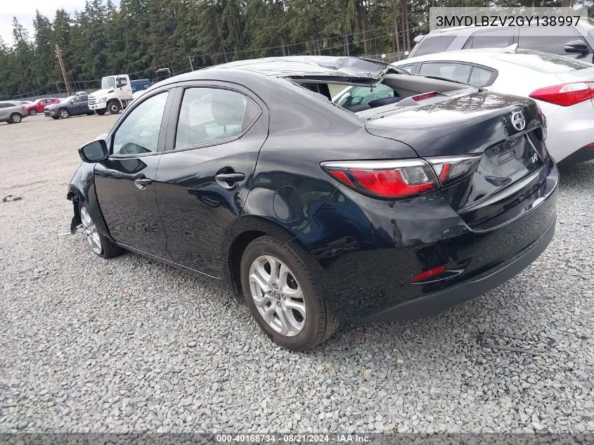 3MYDLBZV2GY138997 2016 Scion Ia