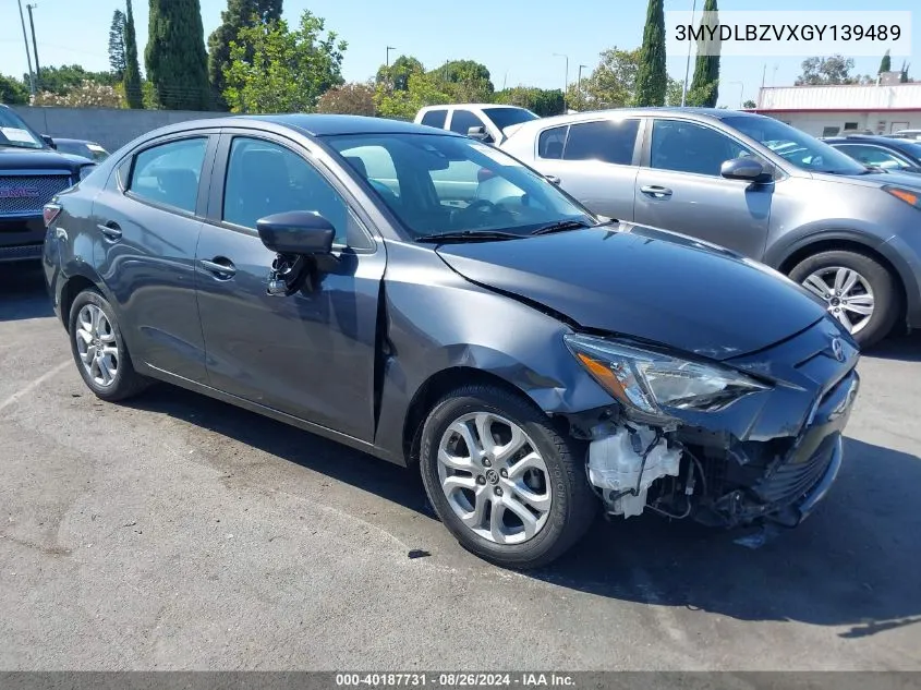 2016 Scion Ia VIN: 3MYDLBZVXGY139489 Lot: 40187731