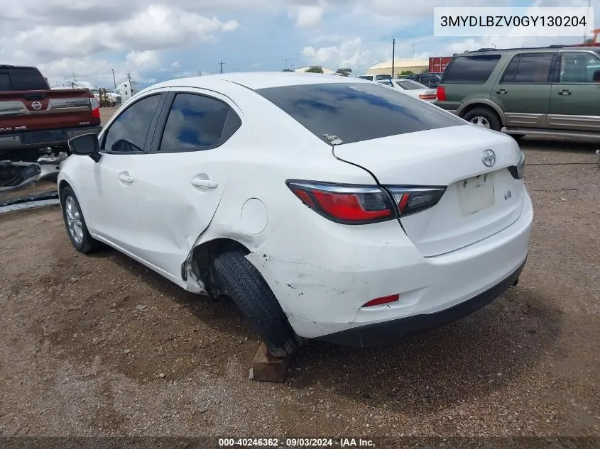 2016 Scion Ia VIN: 3MYDLBZV0GY130204 Lot: 40246362