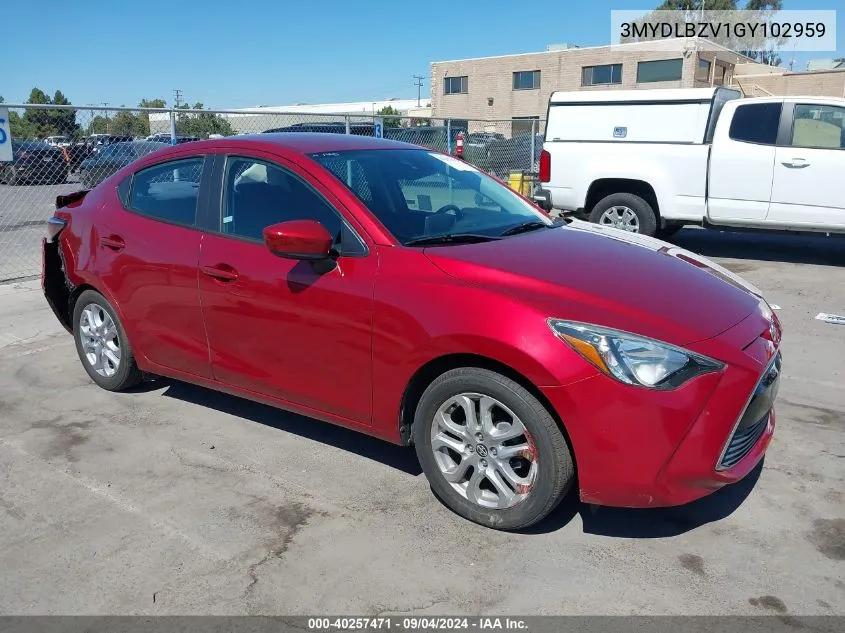 3MYDLBZV1GY102959 2016 Scion Ia