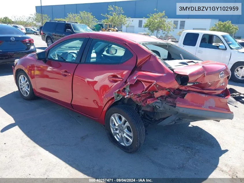 3MYDLBZV1GY102959 2016 Scion Ia