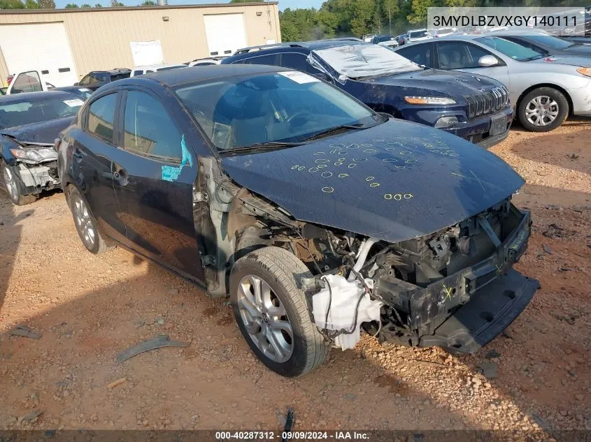 2016 Scion Ia VIN: 3MYDLBZVXGY140111 Lot: 40287312