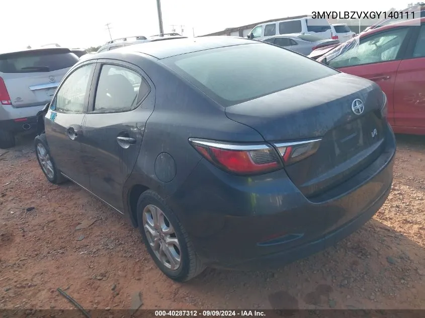 3MYDLBZVXGY140111 2016 Scion Ia