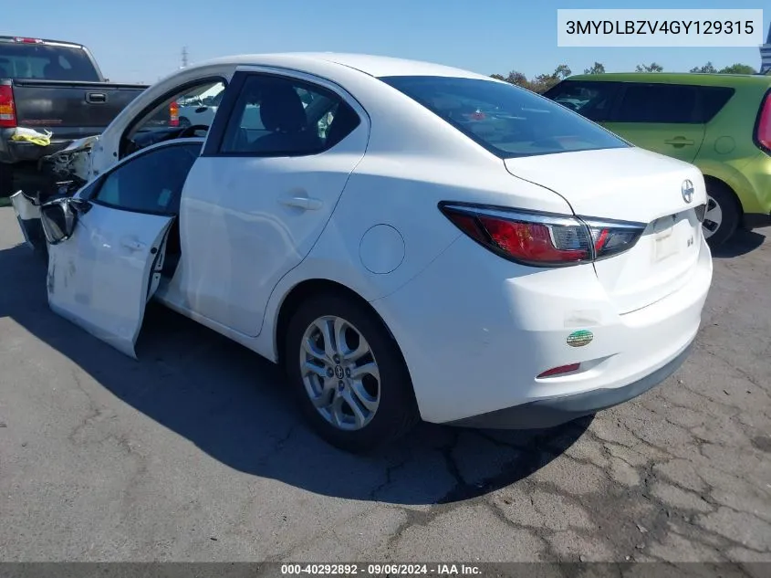 3MYDLBZV4GY129315 2016 Scion Ia