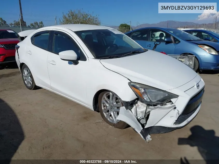 2016 Scion Ia VIN: 3MYDLBZV3GY129693 Lot: 40323788