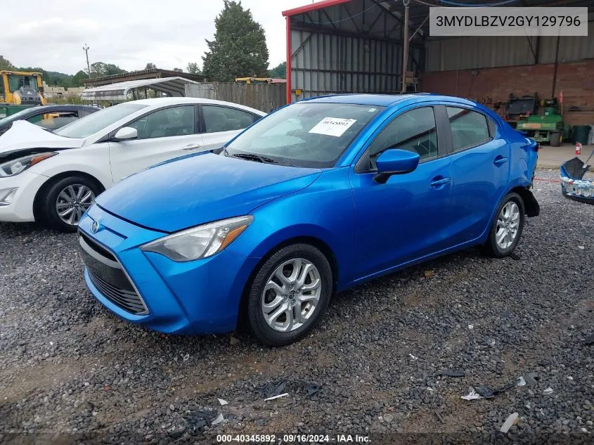 2016 Scion Ia VIN: 3MYDLBZV2GY129796 Lot: 40345892