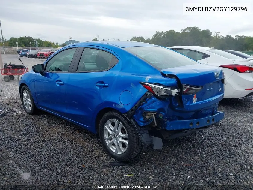 2016 Scion Ia VIN: 3MYDLBZV2GY129796 Lot: 40345892