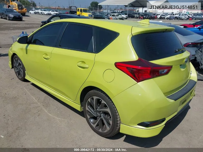 JTNKARJE3GJ514851 2016 Scion Im