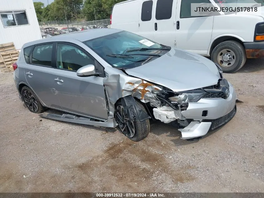 2016 Scion Im VIN: JTNKARJE9GJ517818 Lot: 39912532