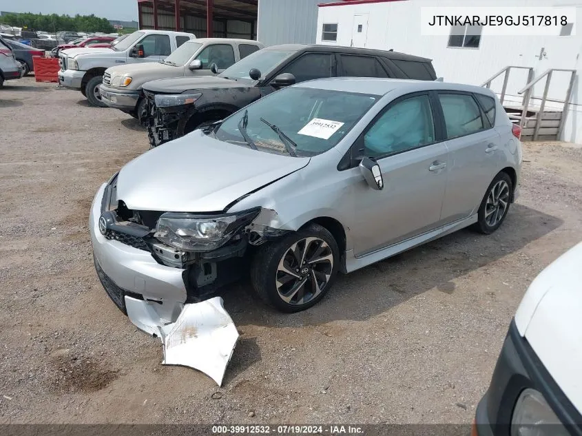 2016 Scion Im VIN: JTNKARJE9GJ517818 Lot: 39912532