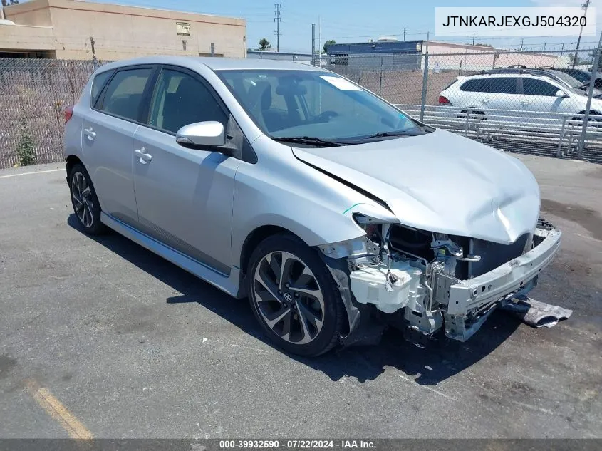 2016 Scion Im VIN: JTNKARJEXGJ504320 Lot: 39932590