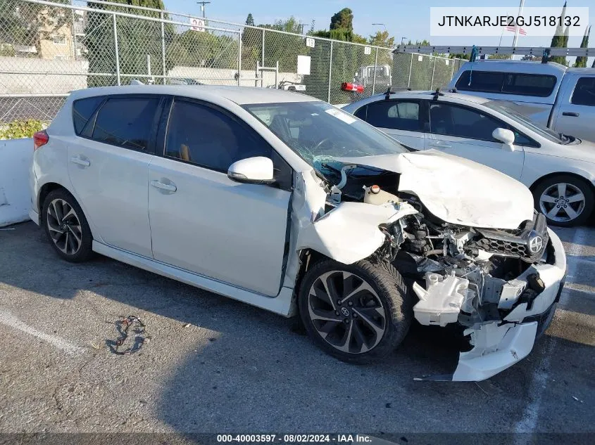 2016 Scion Im VIN: JTNKARJE2GJ518132 Lot: 40003597