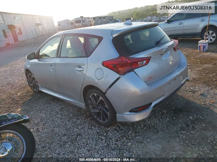 JTNKARJE6GJ508316 2016 Scion Im