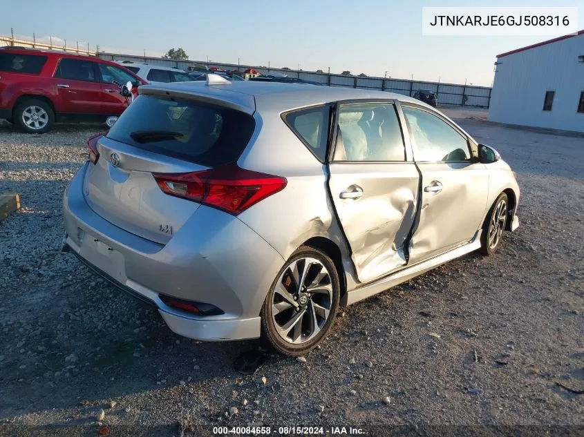 JTNKARJE6GJ508316 2016 Scion Im