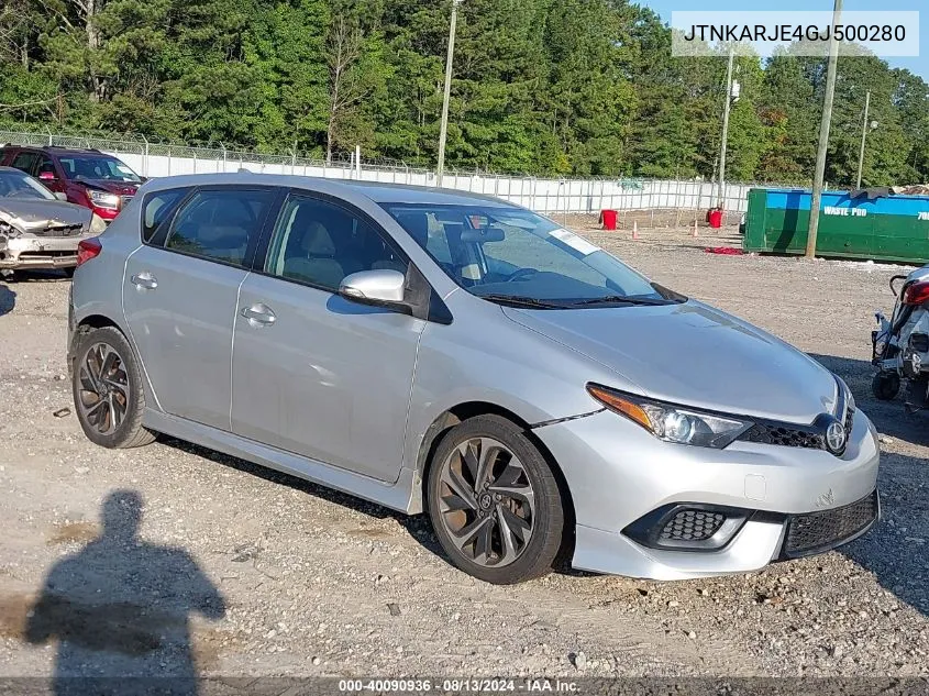 2016 Scion Im VIN: JTNKARJE4GJ500280 Lot: 40090936