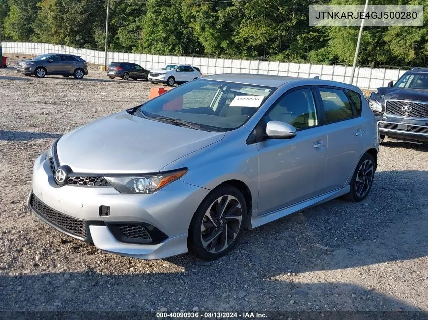 2016 Scion Im VIN: JTNKARJE4GJ500280 Lot: 40090936