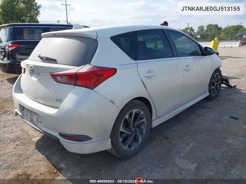 2016 Scion Im VIN: JTNKARJE0GJ513155 Lot: 40095923