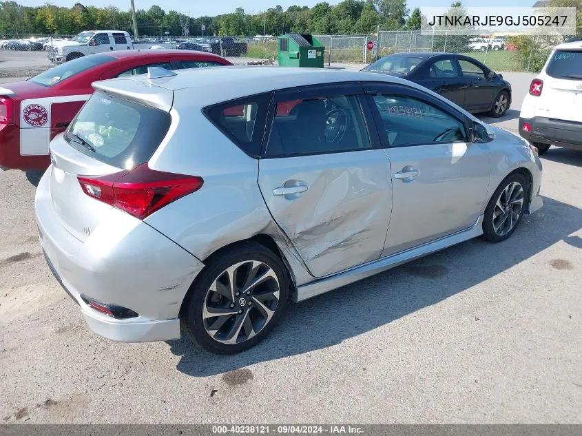 JTNKARJE9GJ505247 2016 Scion Im