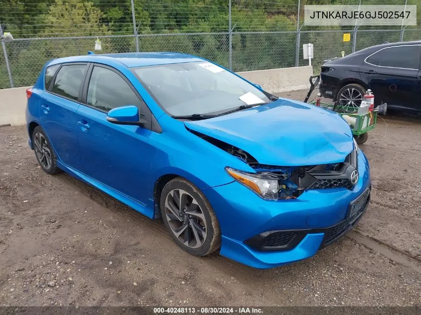 2016 Scion Im VIN: JTNKARJE6GJ502547 Lot: 40248113