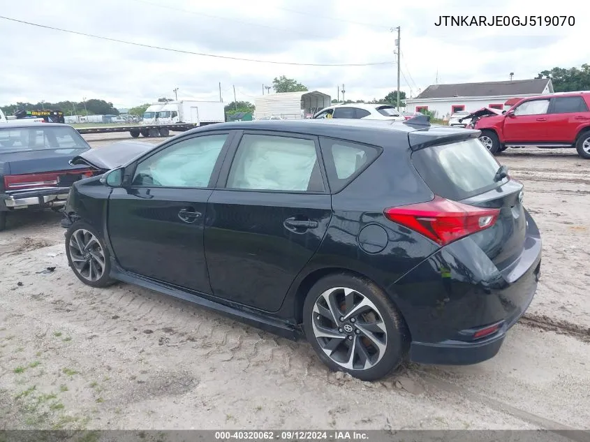 JTNKARJE0GJ519070 2016 Scion Im