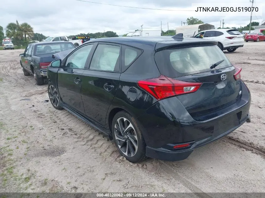 JTNKARJE0GJ519070 2016 Scion Im