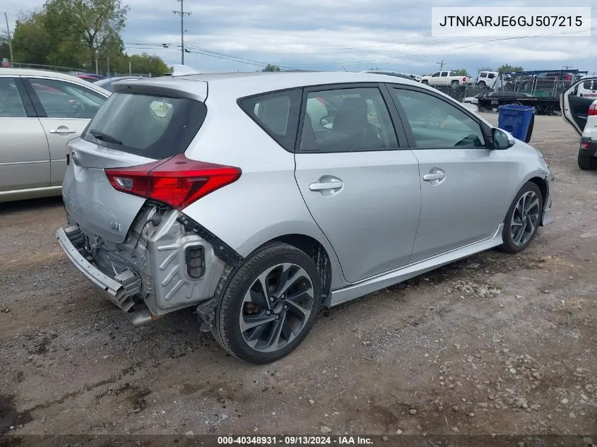 2016 Scion Im VIN: JTNKARJE6GJ507215 Lot: 40348931