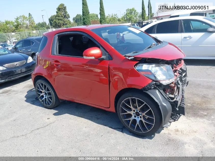 JTNJJXB03CJ009051 2012 Scion Iq