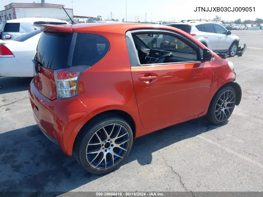 JTNJJXB03CJ009051 2012 Scion Iq