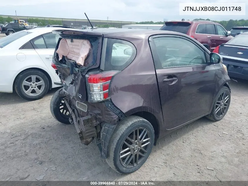 JTNJJXB08CJ011748 2012 Scion Iq