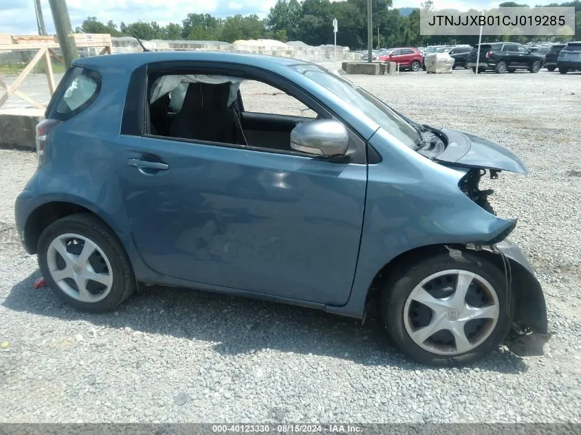 2012 Scion Iq VIN: JTNJJXB01CJ019285 Lot: 40123330